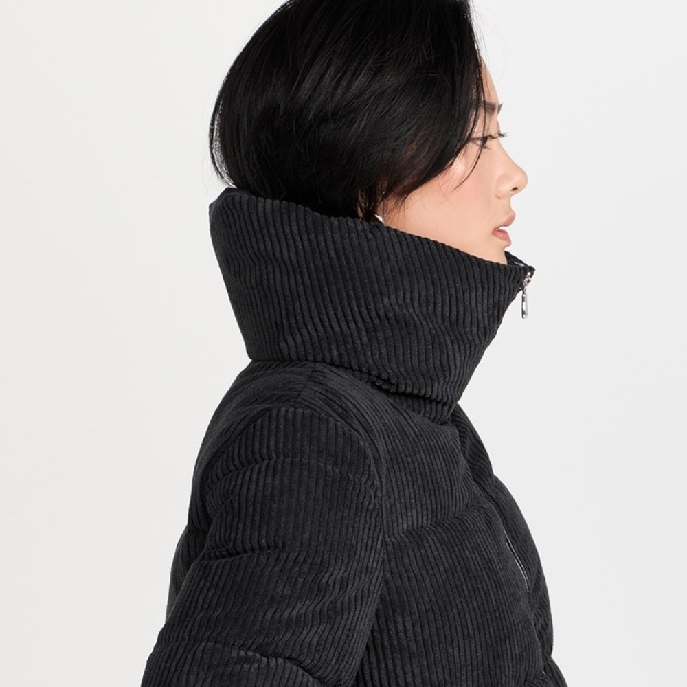 Save The Duck Annika Coat Black animal free size M/L NWT $348